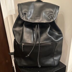 MATT NAT VEGAN LEATHER DRAWSTRING BACKPACK
